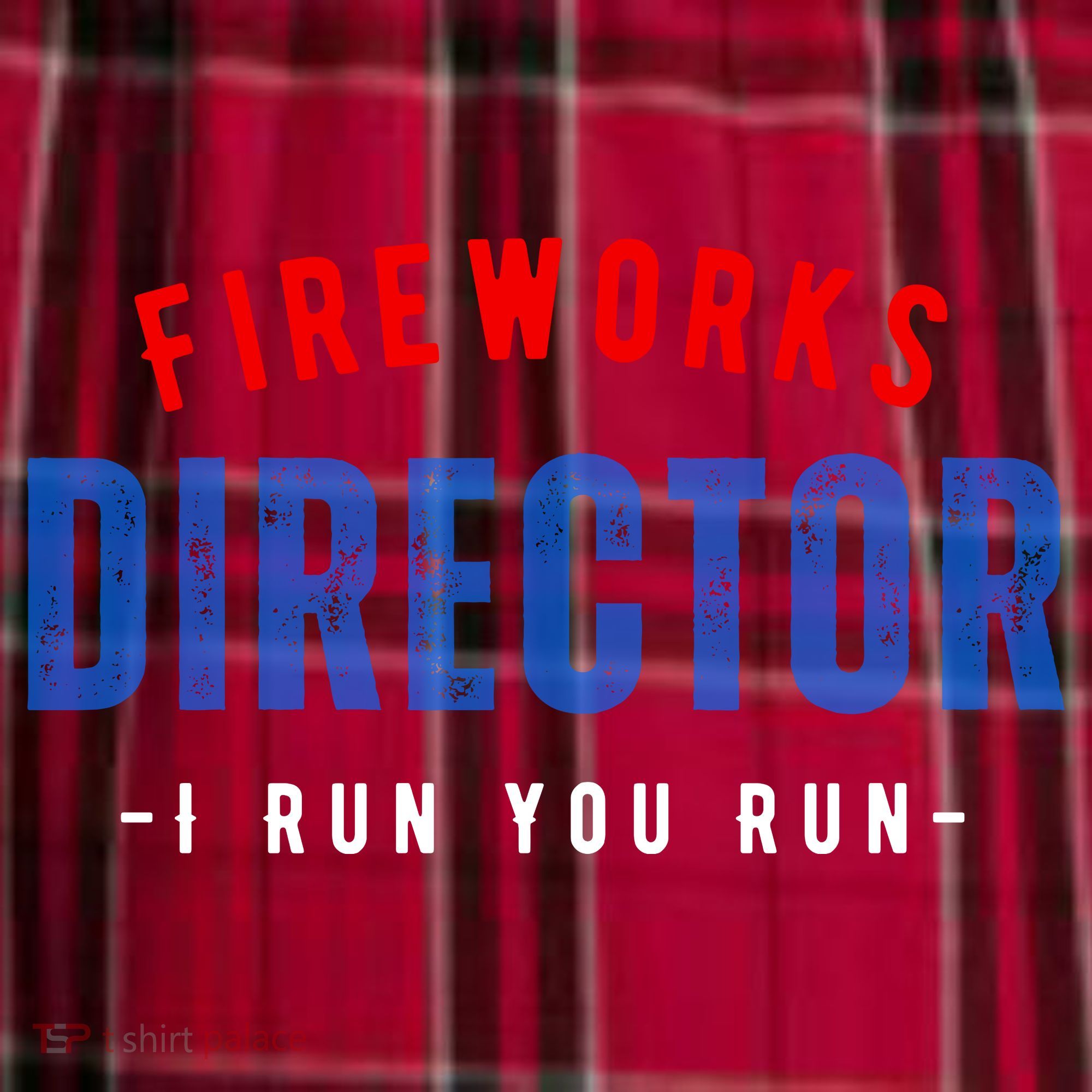 Fireworks Director If I Run You Run Women's Flannel Plaid Pajama Pants