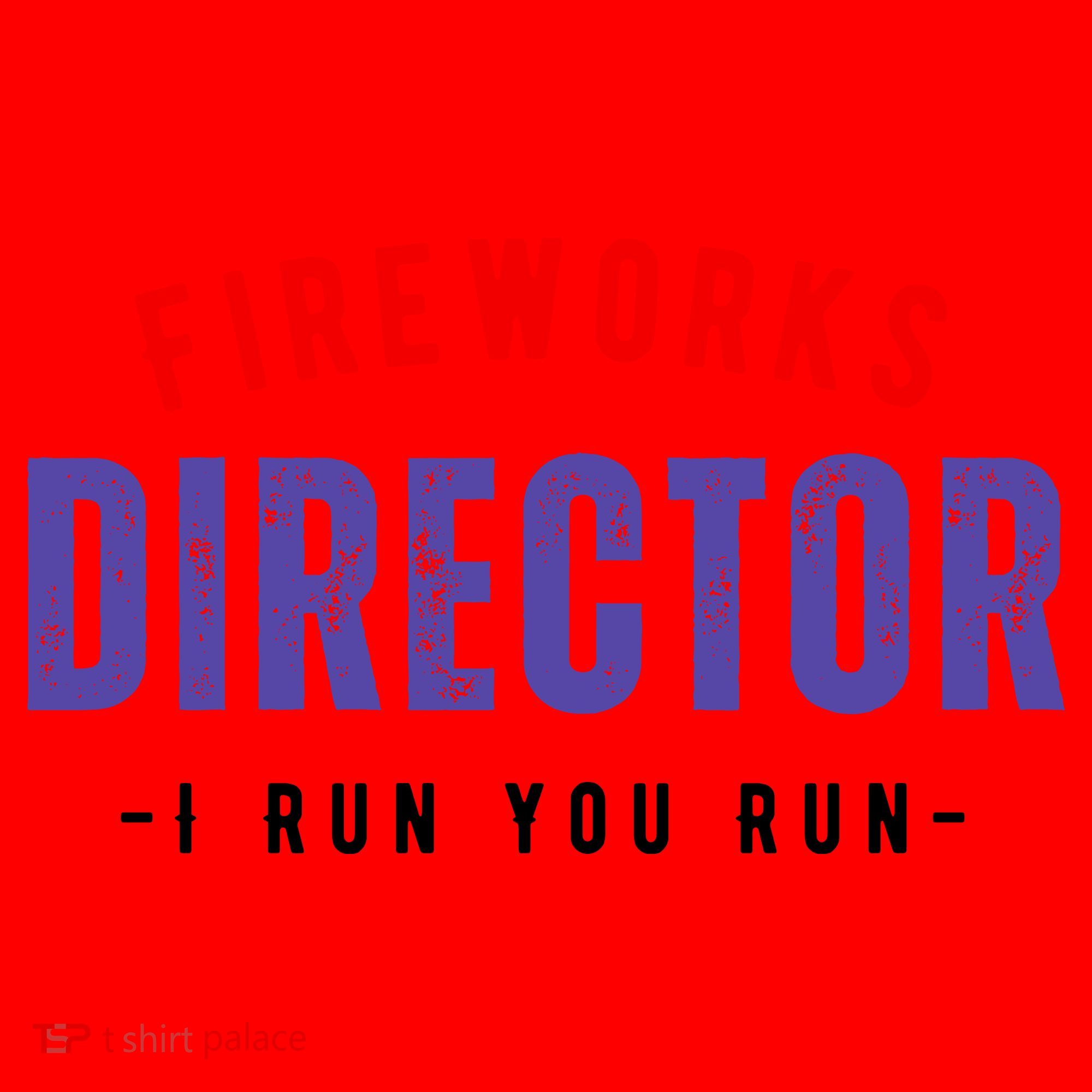 Fireworks Director If I Run You Run Santa Hat