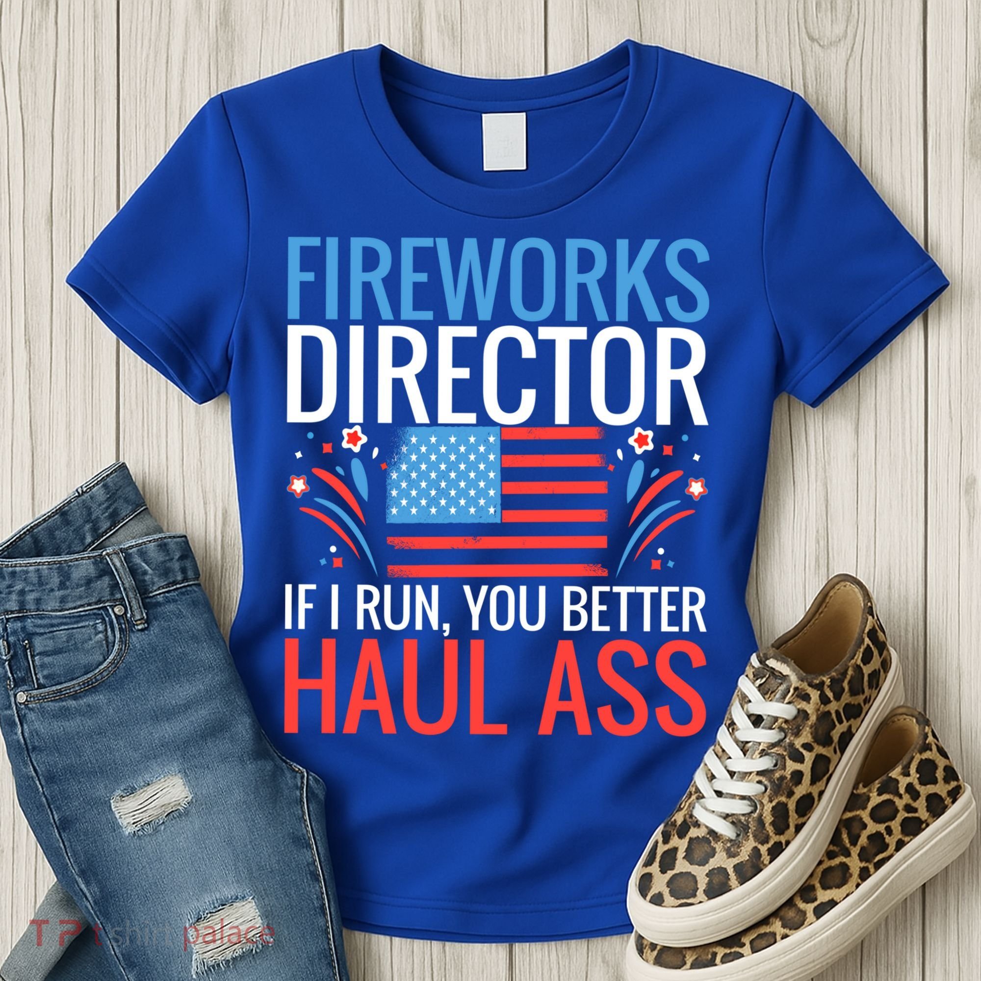 Fireworks Director If I Run You Better Haul Ass 4th Of July Cute Gift Women's T-Shirt