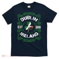 Funny Dublin Ireland Saint Patricks Day Green Shamrock Gifts T-Shirt thumb 0