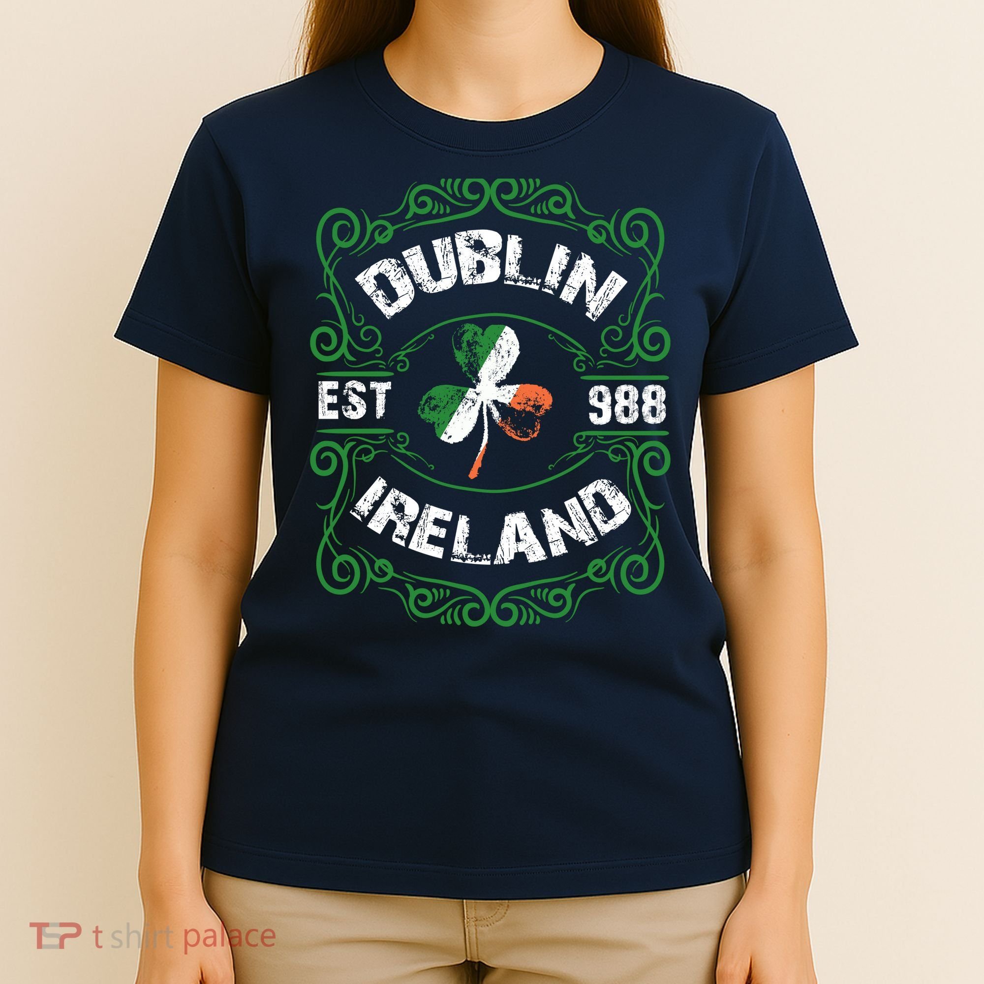 Funny Dublin Ireland Saint Patricks Day Green Shamrock Gifts T-Shirt