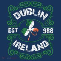 Funny Dublin Ireland Saint Patricks Day Green Shamrock Gifts T-Shirt thumb 7