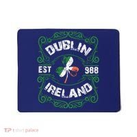 Funny Dublin Ireland Saint Patricks Day Green Shamrock Gifts Mousepad thumb 0