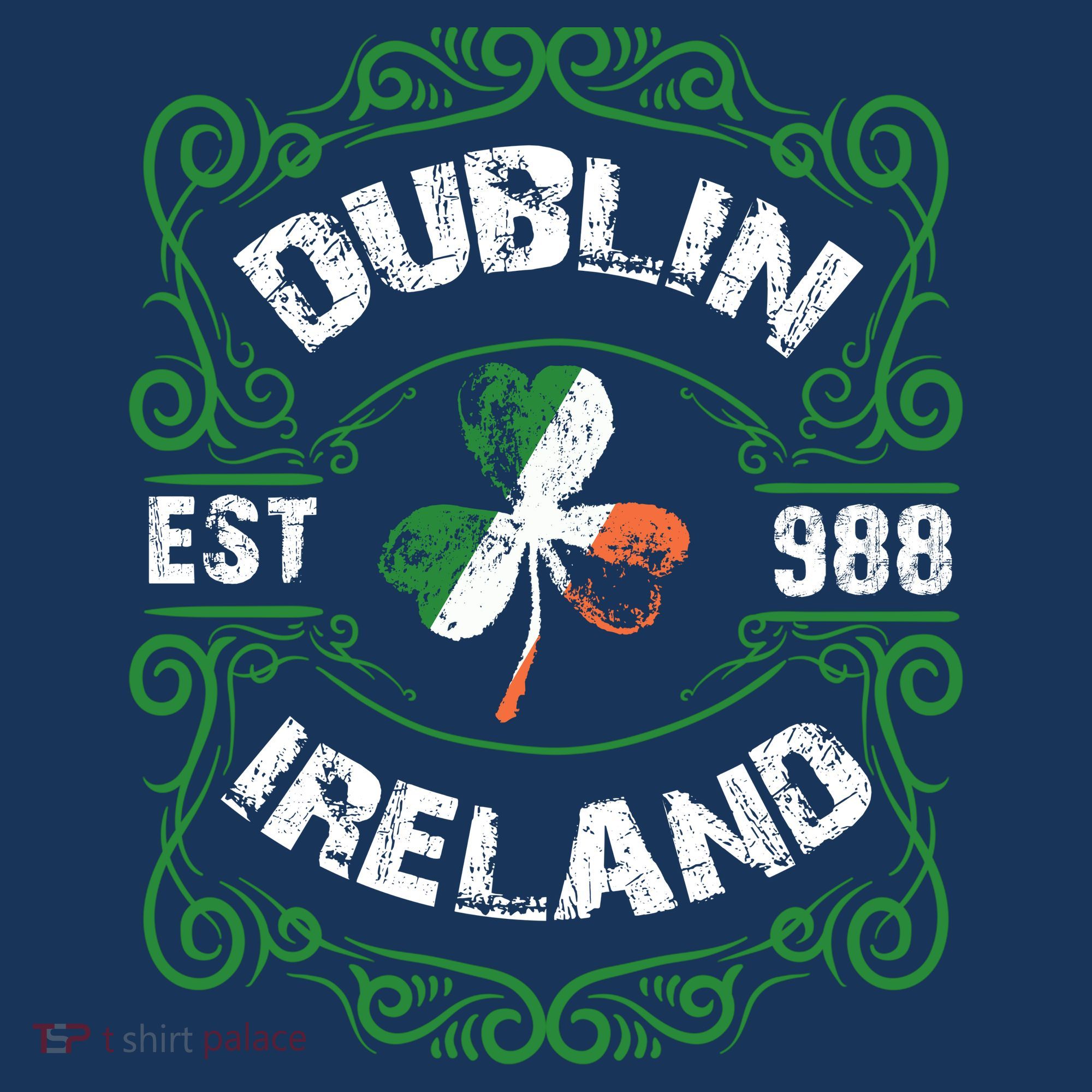 Funny Dublin Ireland Saint Patricks Day Green Shamrock Gifts Mousepad