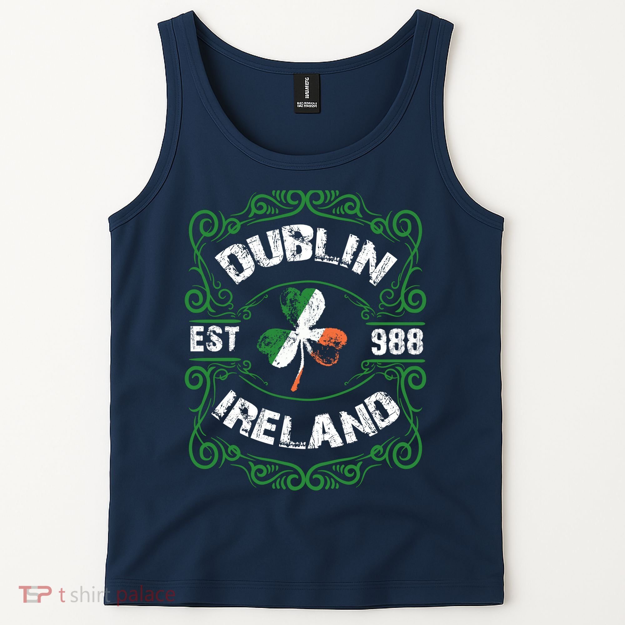 Funny Dublin Ireland Saint Patricks Day Green Shamrock Gifts Tank Top