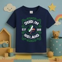 Funny Dublin Ireland Saint Patricks Day Green Shamrock Gifts Toddler T-Shirt thumb 3
