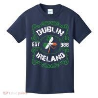 Funny Dublin Ireland Saint Patricks Day Green Shamrock Gifts Kids T-Shirt thumb 0