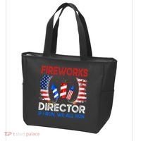 Fireworks Director If I Run You Run US 4th of July Tote Bag thumb 3