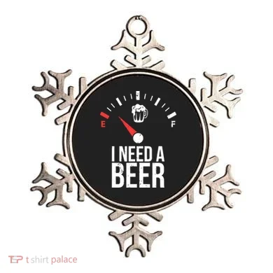 Funny Drinking I Need A Beer Meter Ornament
