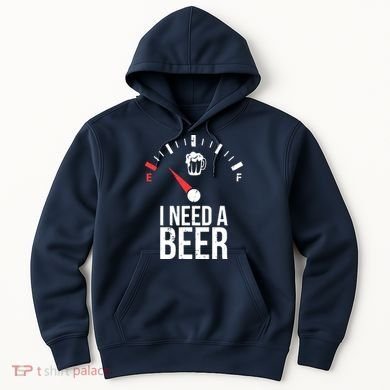 Funny Drinking I Need A Beer Meter Hoodie