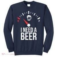 Funny Drinking I Need A Beer Meter Sweatshirt thumb 0