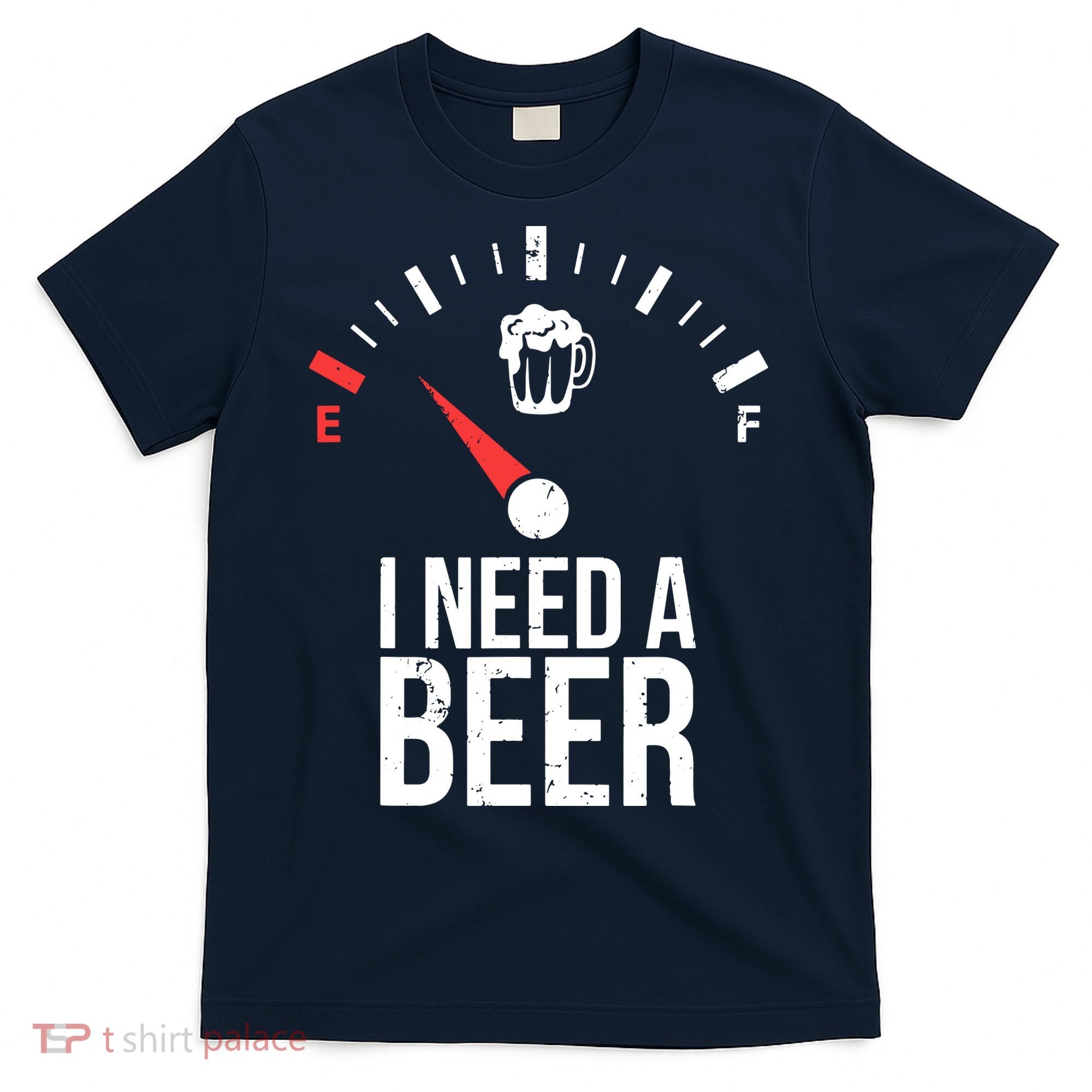 Funny Drinking I Need A Beer Meter T-Shirt