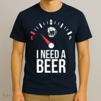 Funny Drinking I Need A Beer Meter T-Shirt thumb 3