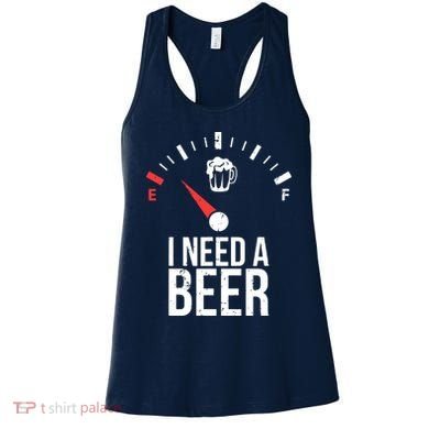 Funny Drinking I Need A Beer Meter Women's Tank Top