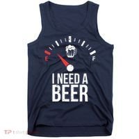 Funny Drinking I Need A Beer Meter Tank Top thumb 0