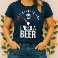 Funny Drinking I Need A Beer Meter Women's T-Shirt thumb 2