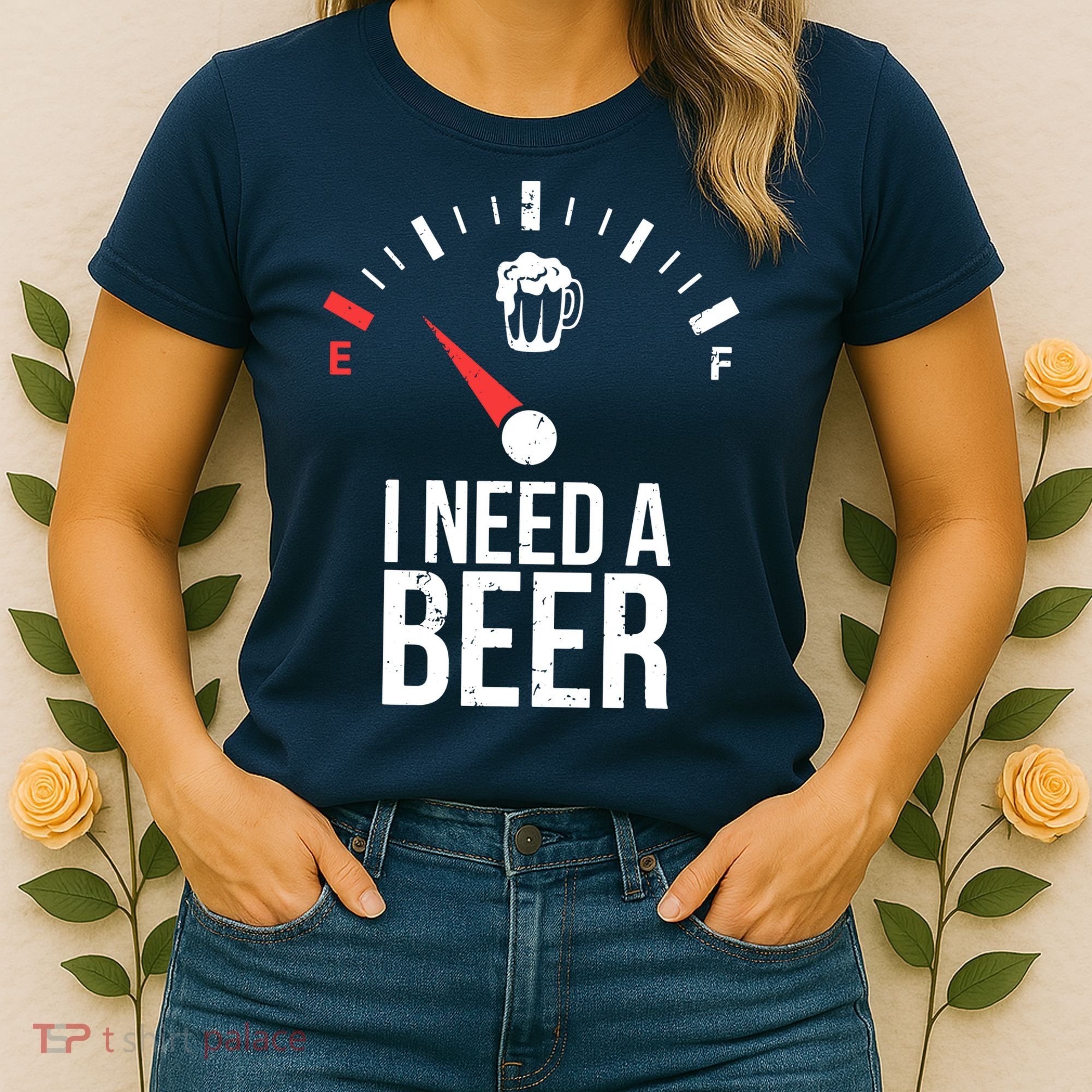 Funny Drinking I Need A Beer Meter Women's T-Shirt