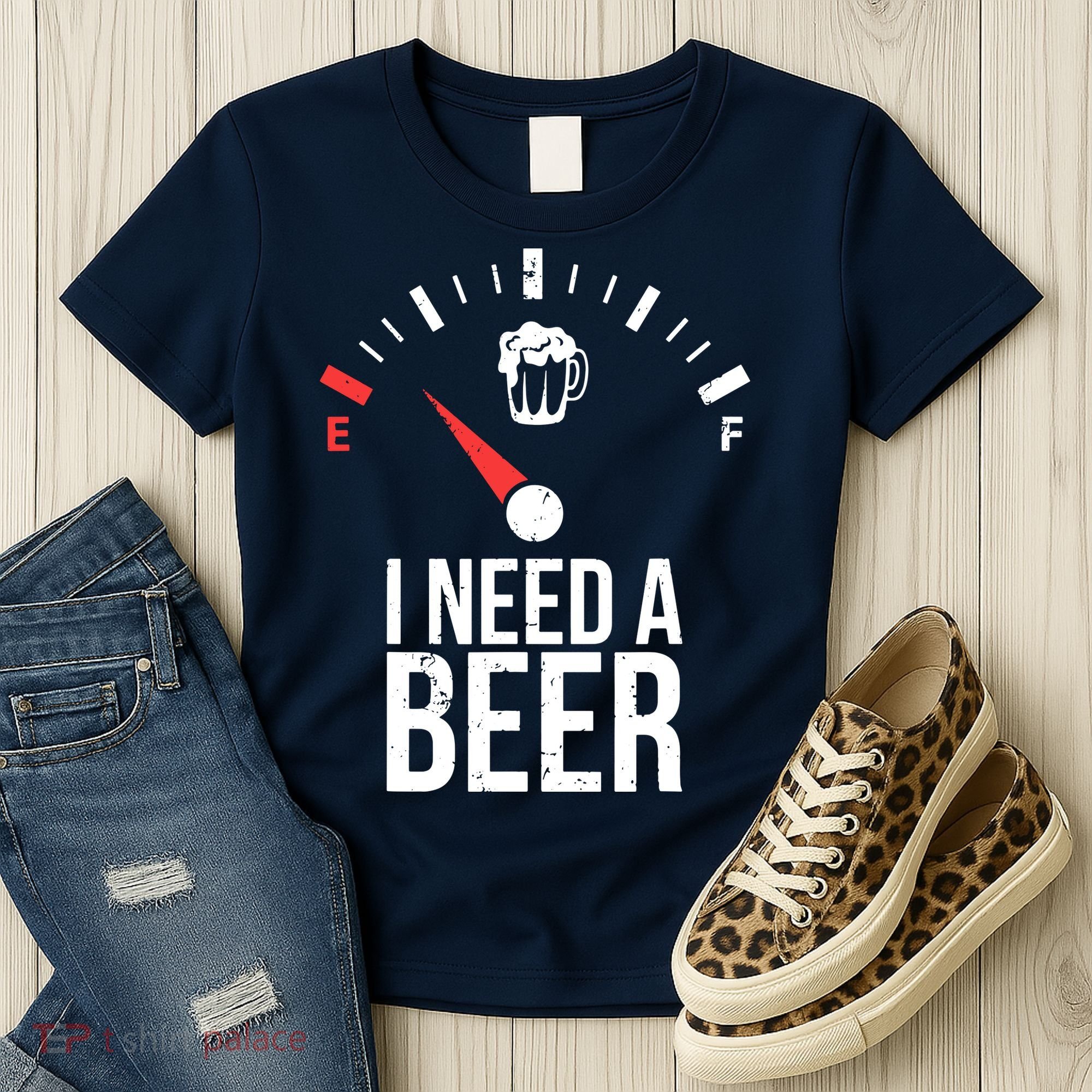 Funny Drinking I Need A Beer Meter Women's T-Shirt