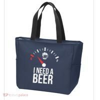 Funny Drinking I Need A Beer Meter Tote Bag thumb 3