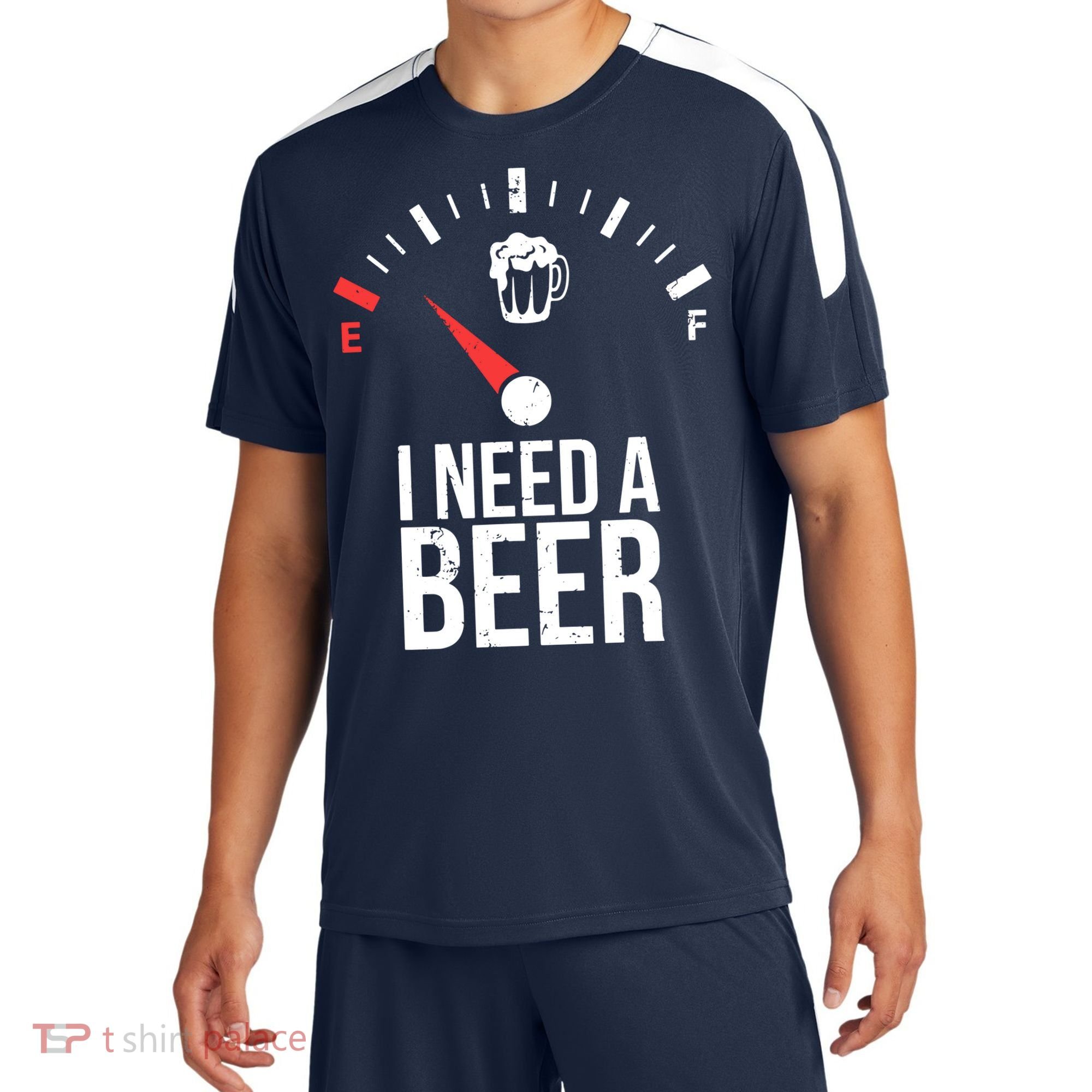 Funny Drinking I Need A Beer Meter Sport-Tek Competitor United Soccer Jersey