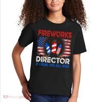 Fireworks Director If I Run We All Run US 4th Of July Kids T-Shirt thumb 2