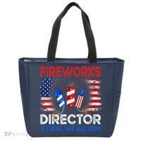 Fireworks Director If I Run We All Run US 4th Of July Tote Bag thumb 0