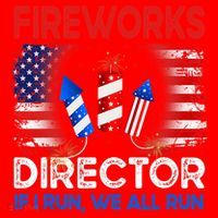 Fireworks Director If I Run We All Run US 4th Of July Santa Hat thumb 1
