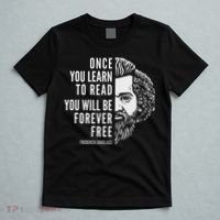 Frederick Douglass Inspiring Quote Once You Learn To Read T-Shirt thumb 5