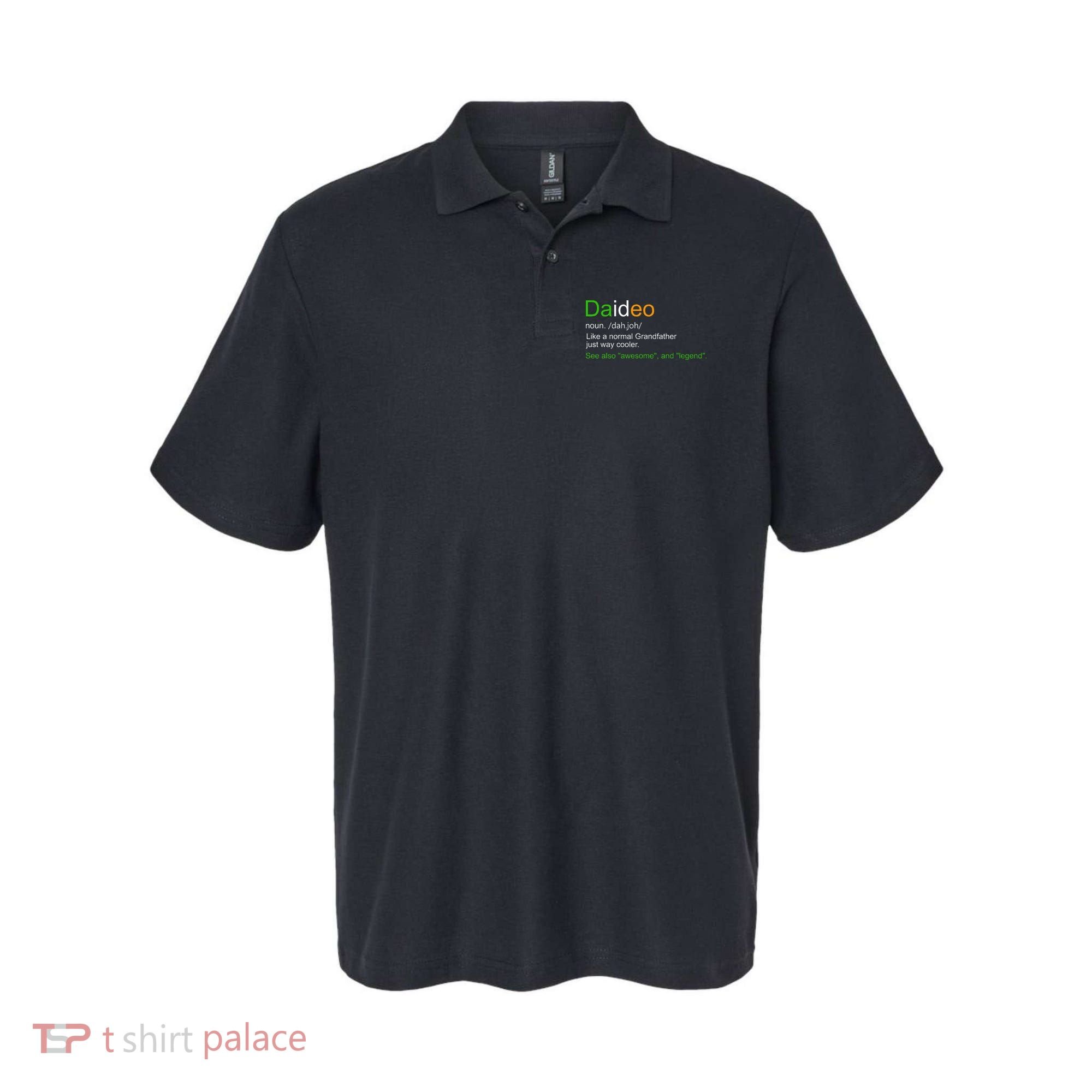 Funny Daideo Ireland Grandfather Grandpa Definition Polo