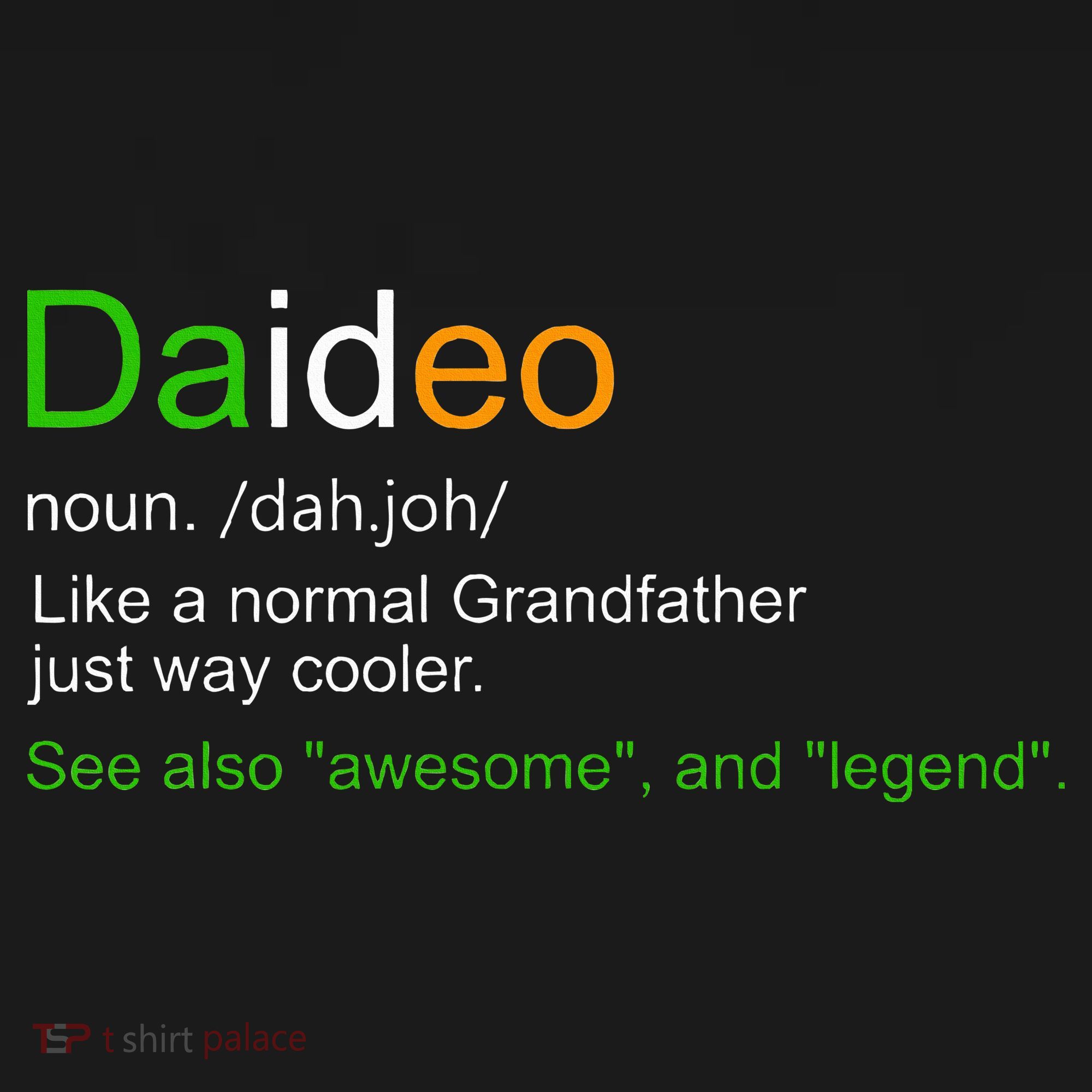 Funny Daideo Ireland Grandfather Grandpa Definition Women's Hoodie