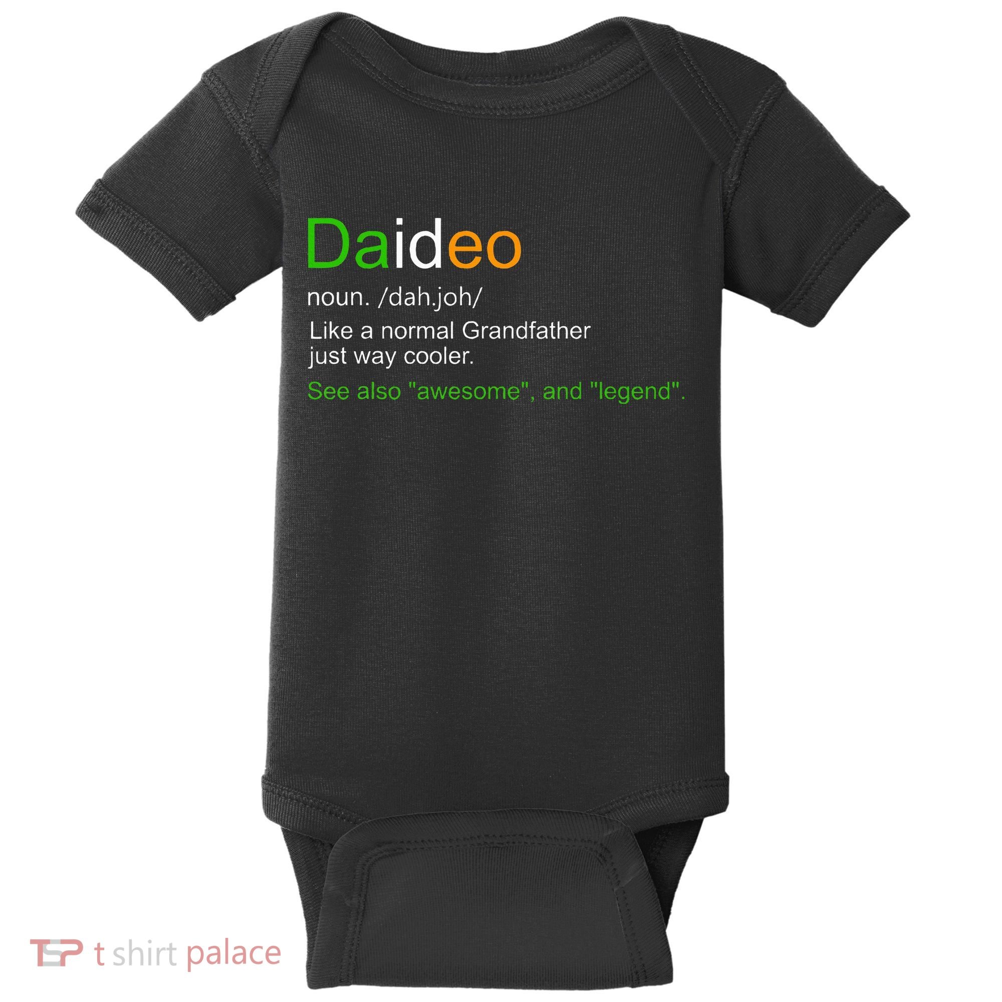 Funny Daideo Ireland Grandfather Grandpa Definition Baby Bodysuit