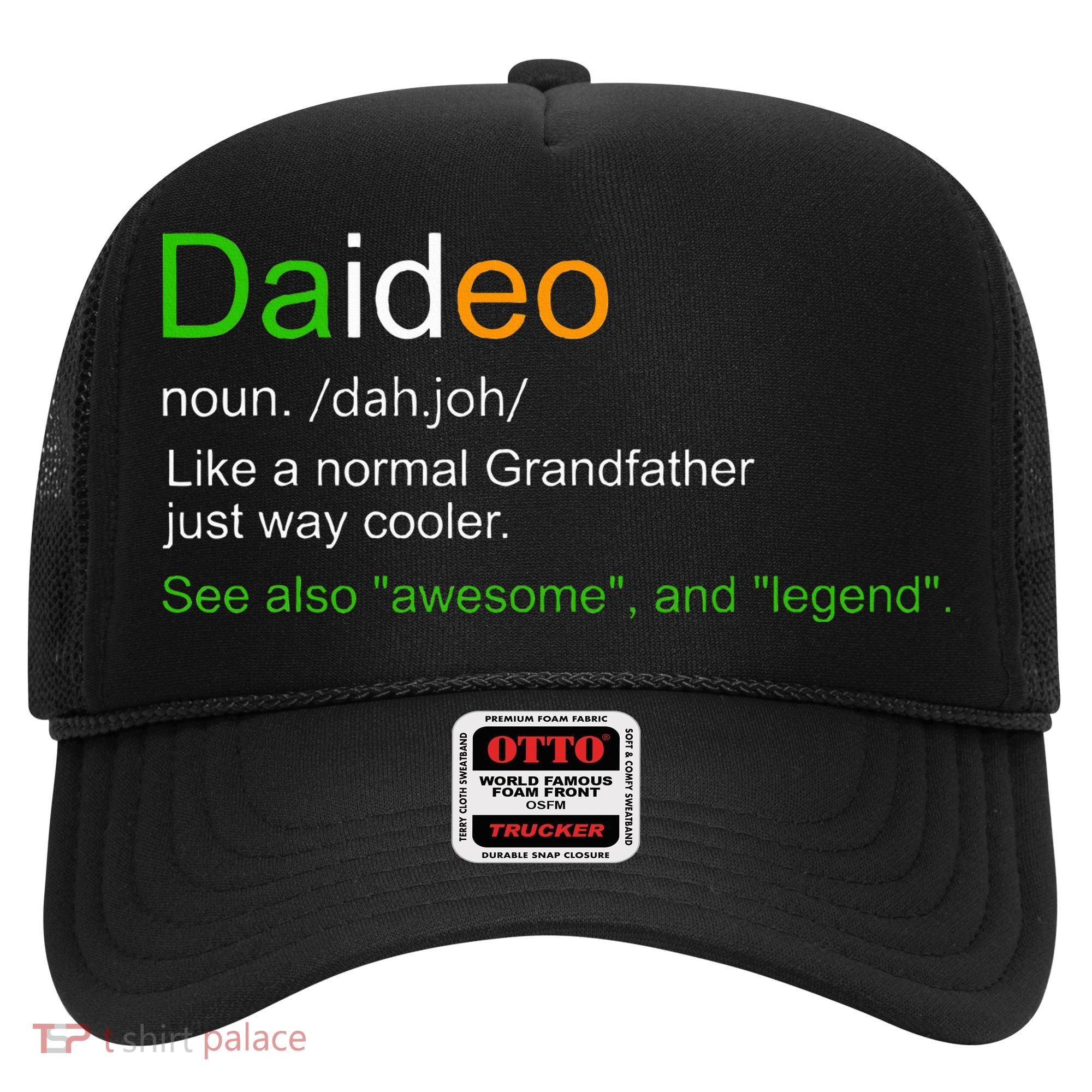 Funny Daideo Ireland Grandfather Grandpa Definition Hat