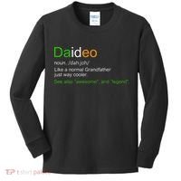 Funny Daideo Ireland Grandfather Grandpa Definition Kids Long Sleeve Shirt thumb 0