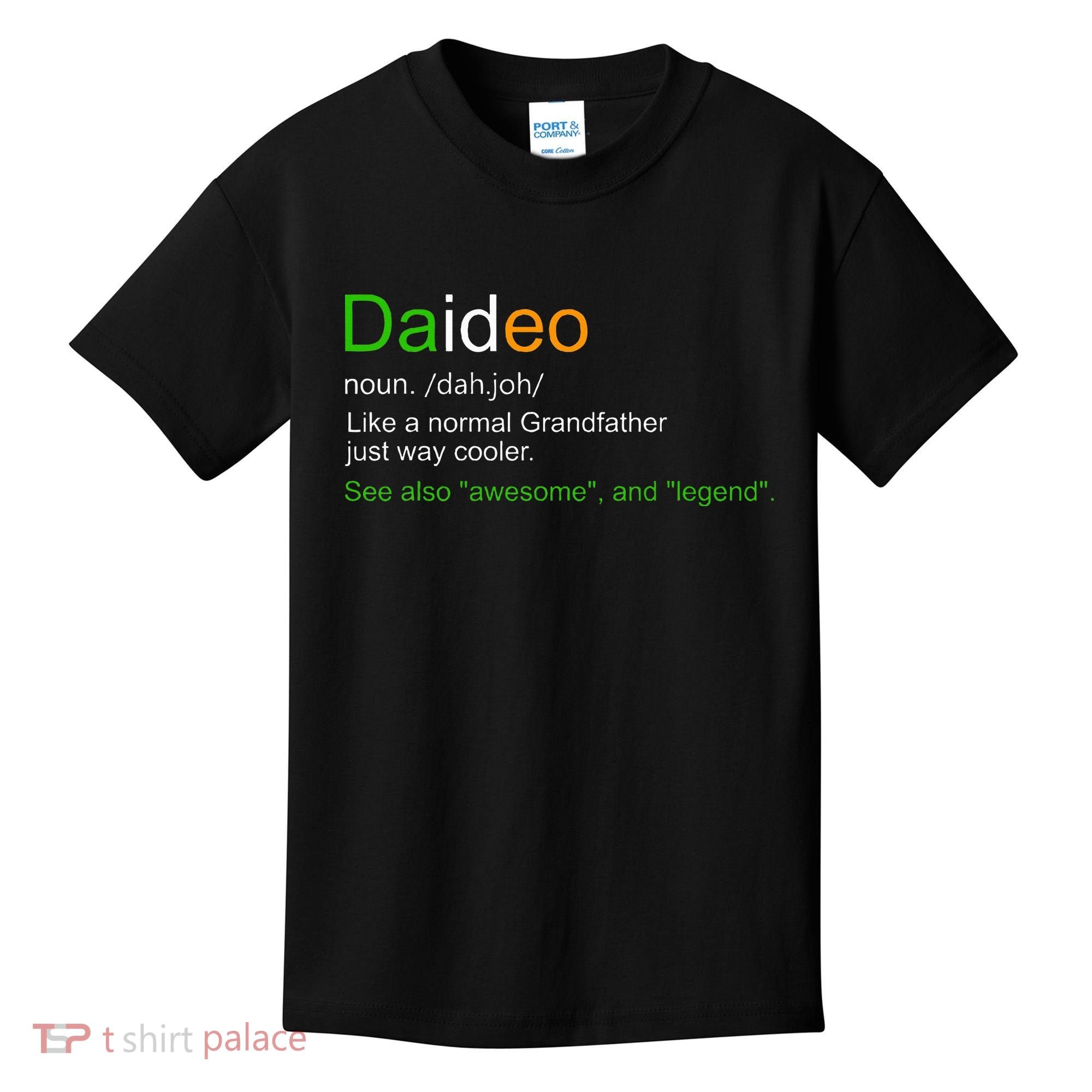 Funny Daideo Ireland Grandfather Grandpa Definition Kids T-Shirt