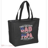 Father Day I Have Two Titles Dad And Papa Tote Bag thumb 2