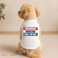 Fireworks Director I Run You Run Doggie Tank thumb 2