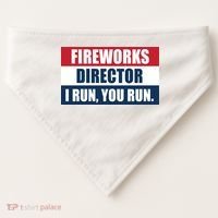Fireworks Director I Run You Run USA-Made Doggie Bandana thumb 0