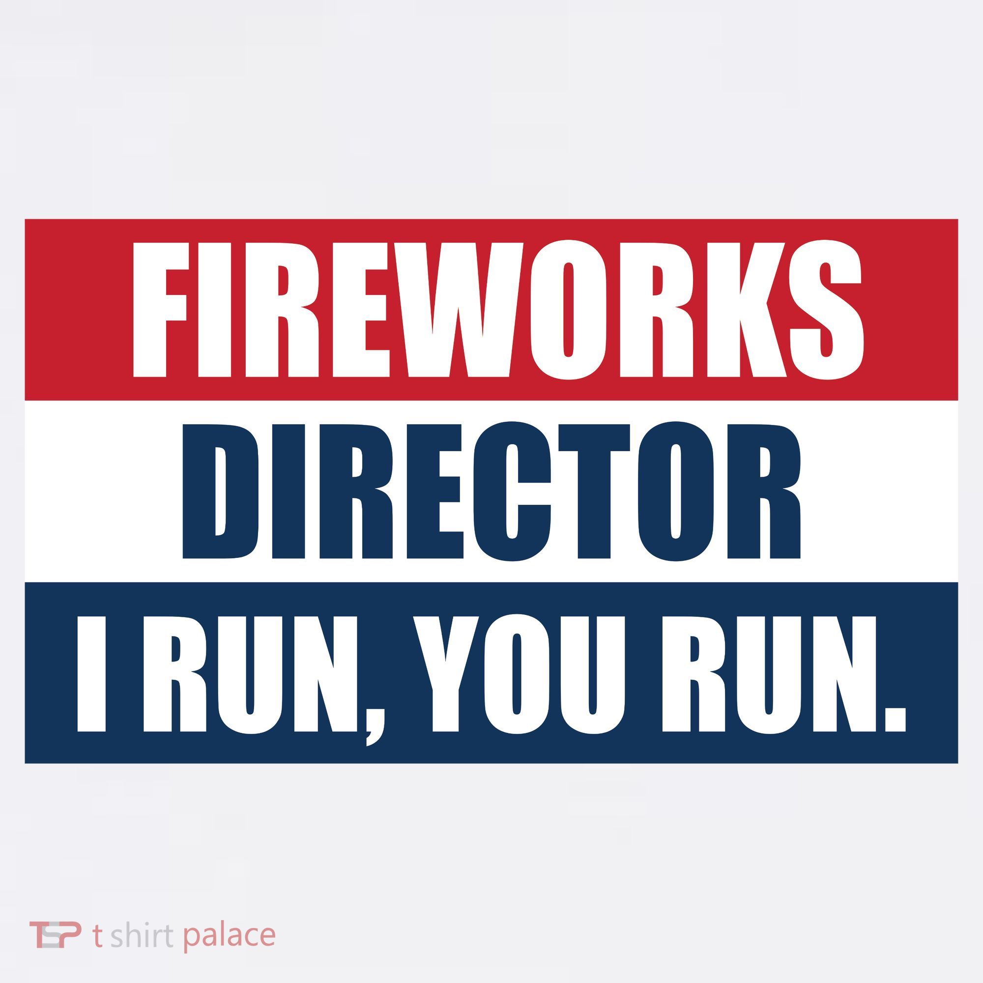 Fireworks Director I Run You Run Golf Towel