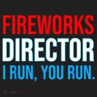 Fireworks Director I Run You Run Funny 4th Of July Party Beanie thumb 2