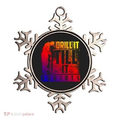 Funny Drill It Till It Squirts For Ice Fishing Lovers Cool Gift Ornament