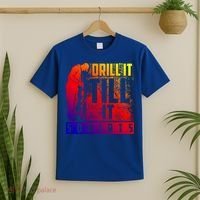 Funny Drill It Till It Squirts For Ice Fishing Lovers Cool Gift T-Shirt thumb 2