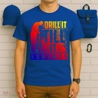 Funny Drill It Till It Squirts For Ice Fishing Lovers Cool Gift T-Shirt thumb 6