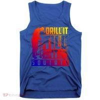 Funny Drill It Till It Squirts For Ice Fishing Lovers Cool Gift Tank Top thumb 0