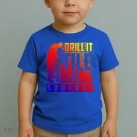 Funny Drill It Till It Squirts For Ice Fishing Lovers Cool Gift Toddler T-Shirt thumb 2