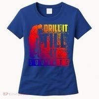 Funny Drill It Till It Squirts For Ice Fishing Lovers Cool Gift Women's T-Shirt thumb 0