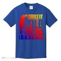 Funny Drill It Till It Squirts For Ice Fishing Lovers Cool Gift Kids T-Shirt thumb 0