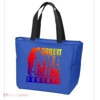 Funny Drill It Till It Squirts For Ice Fishing Lovers Cool Gift Tote Bag thumb 3