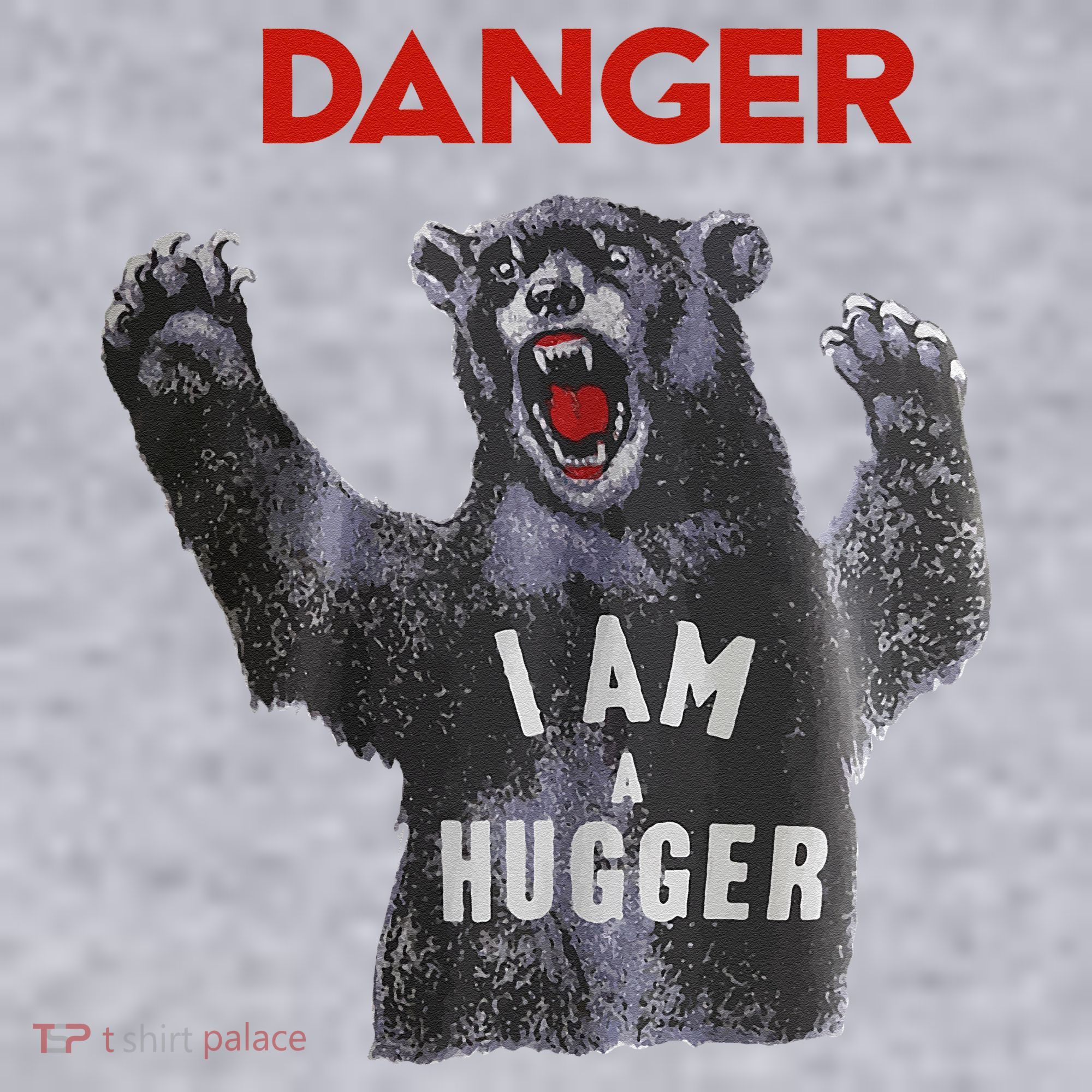 Funny Danger Im Hugger Bear Sun Nerd Geek Graphic Women's Sweatshirt