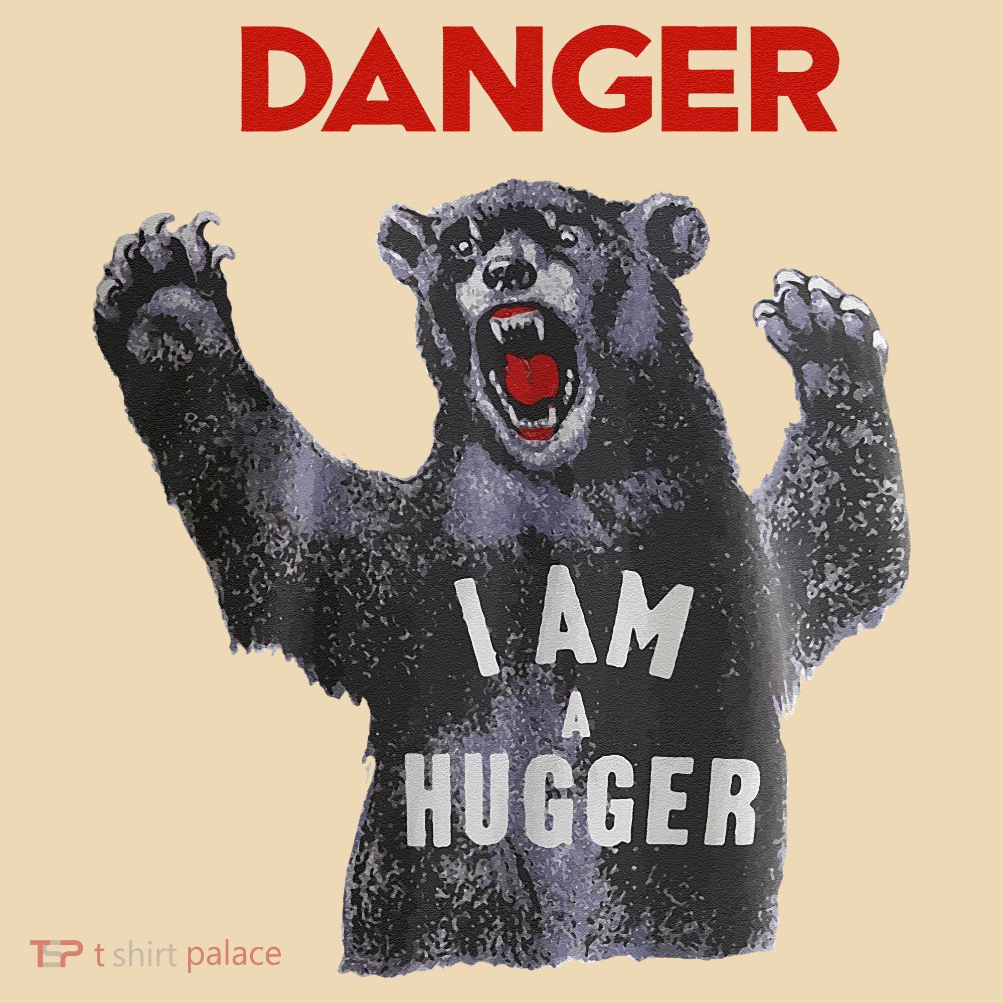 Funny Danger Im Hugger Bear Sun Nerd Geek Graphic Tote Bag