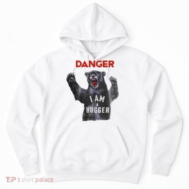 Funny Danger Im Hugger Bear Sun Nerd Geek Graphic Hoodie